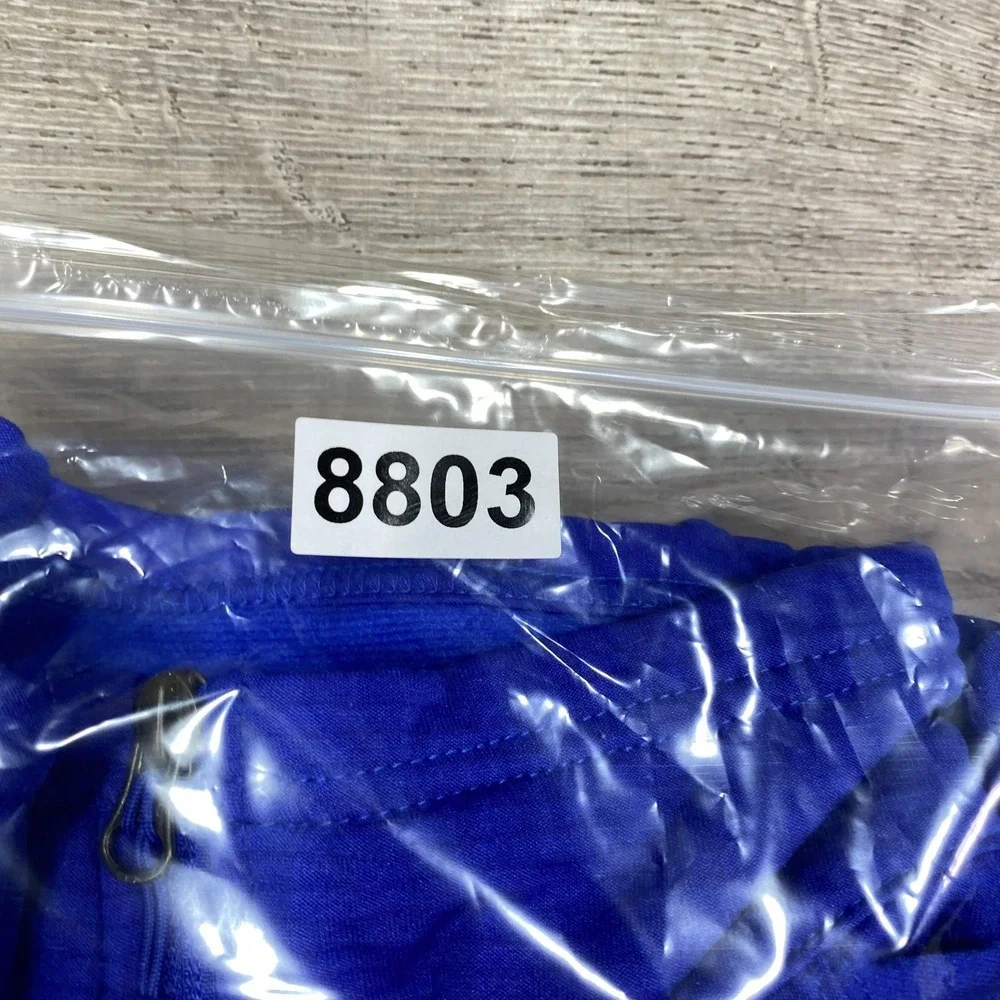 The North Face 1/4 Zip Pullover Shirt Mens XL Blue‎ Guardant Logo Stretch Fleece